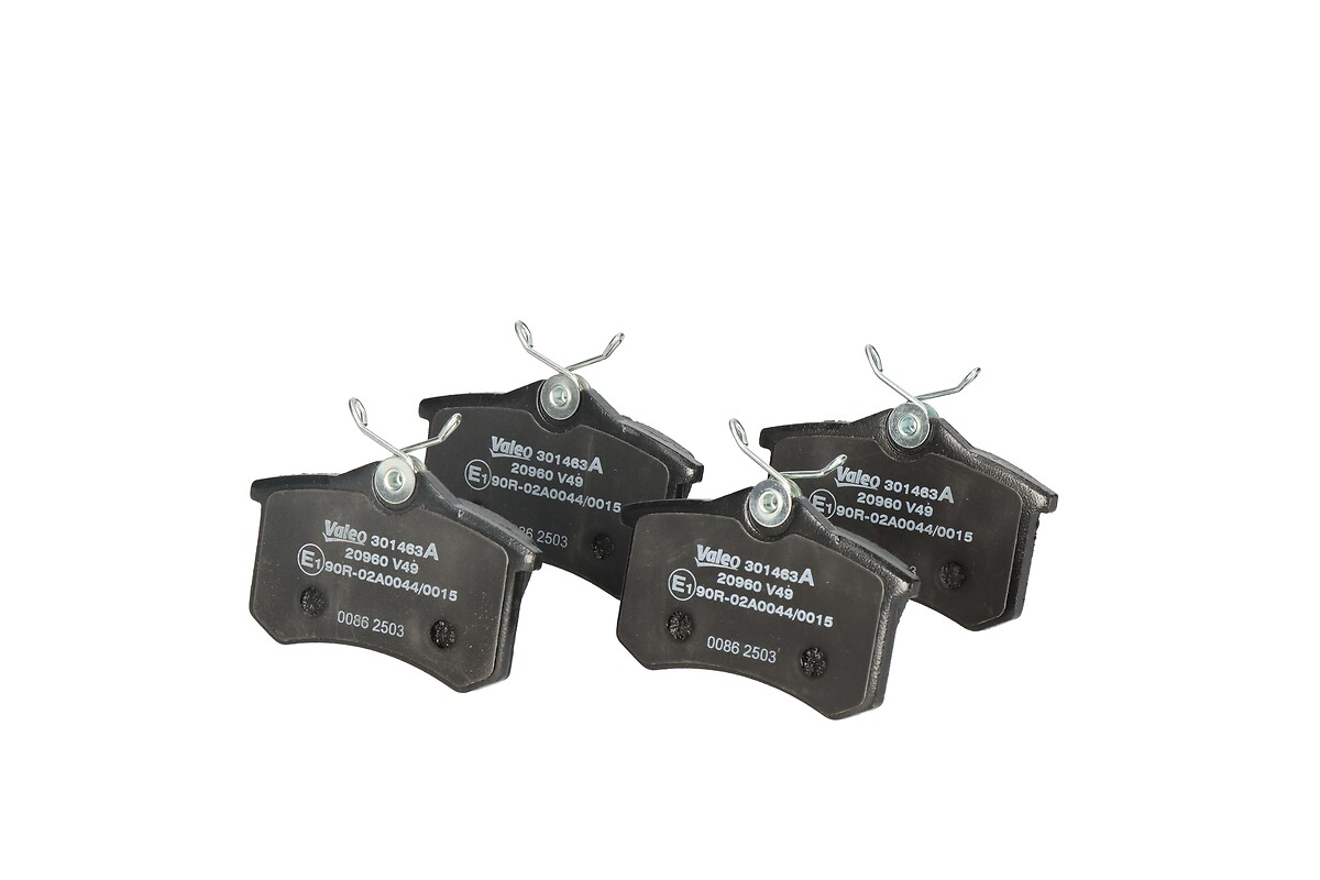 Jeu de 4 plaquettes de frein VALEO ref. 301463A